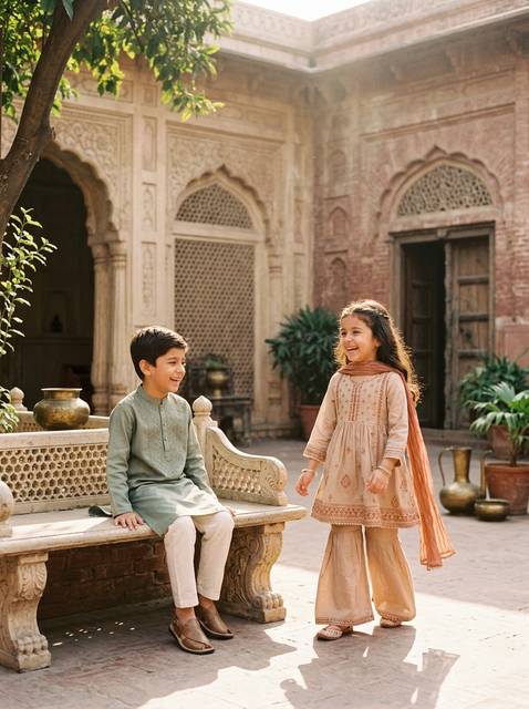 Inzash Collection Kids Collection - Festive Frocks & Kurta Sets for Boys and Girls